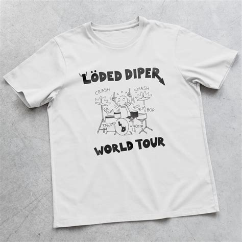 Loded Diper T-shirt, Loded Diper World Tour Shirt, Diary of a Wimpy Kid ...
