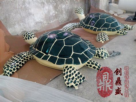 玻璃钢仿铜乌龟雕塑美化深圳景区环境-方圳雕塑厂