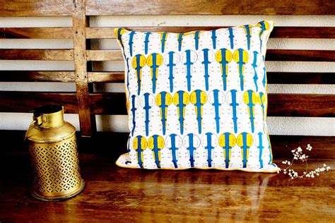 Buy Cushion Cover Online Handblock Print - Dhwani