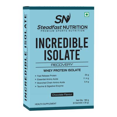 Buy Whey Protein Isolate Chocolate Flavour 25 G Protein Per Serving ...