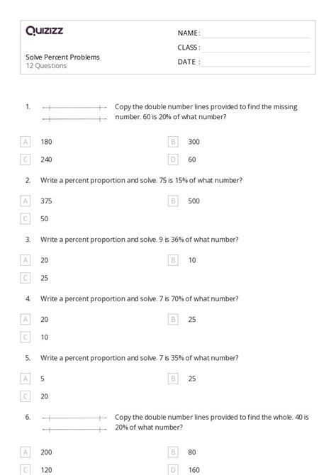 Image result for Percent Math Problems 6th Grade