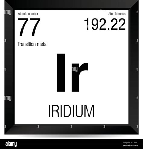 Atomic number 77 Stock Vector Images - Alamy