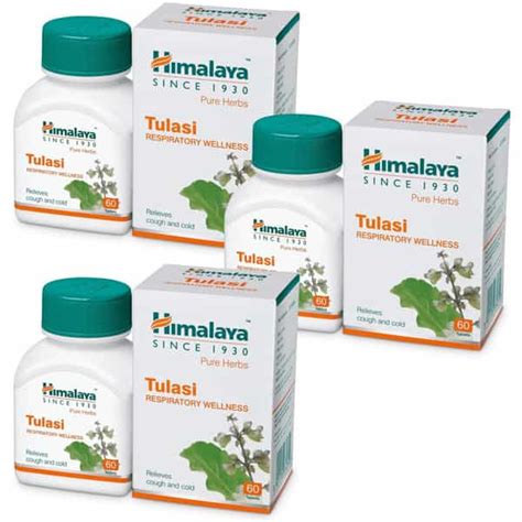 Buy HIMALAYA TULASI | RELIVES COUGH AND COLD | TABLETS | 60 NO'S | PACK ...