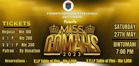 Miss COMAHS Beauty Pageant 2023, Bintumani Hotel, Freetown, 27 May 2023 ...