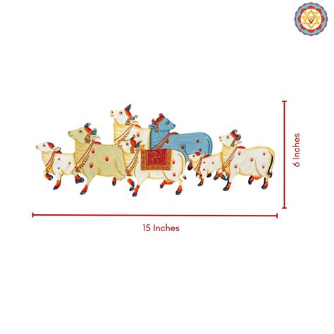 Authentic Pichwai Cow MDF Cutouts Set – Pretty Homes India