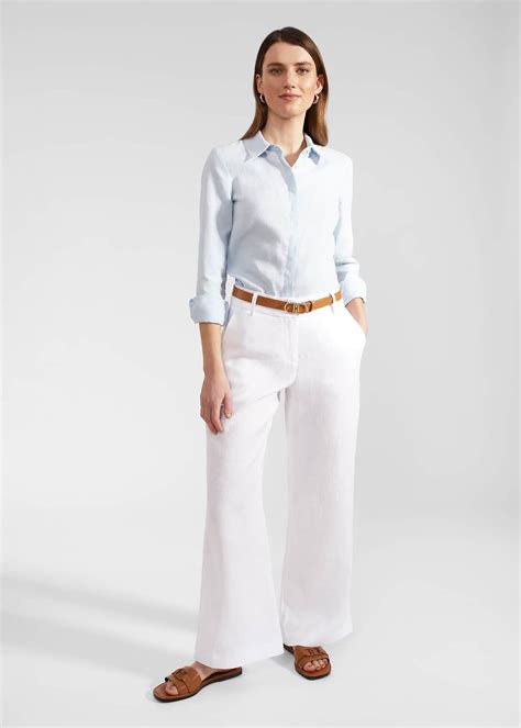 Petite Lynn Linen Trousers | Hobbs UK