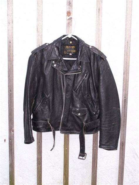 vintage motorcycle leather jacket