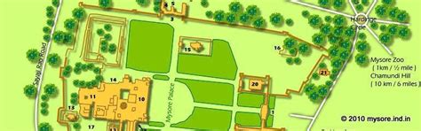 Mysore Palace Map