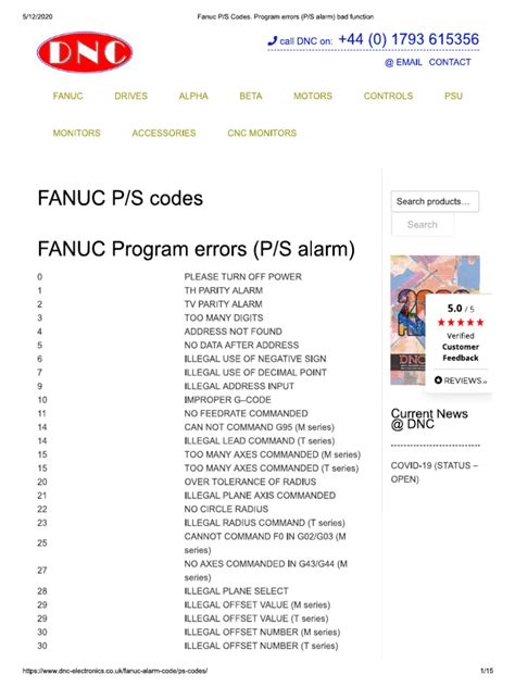 Fanuc Alarm Code 6 的图像结果