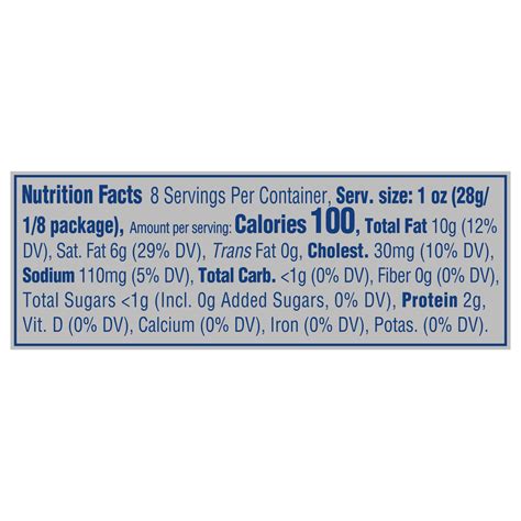Philadelphia Original Cream Cheese-Nutrition-Facts