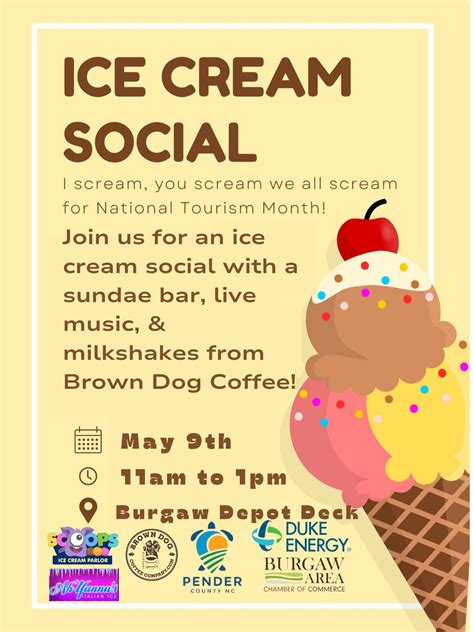 Ice Cream Social for National Tourism Month, Historic Burgaw Train ...