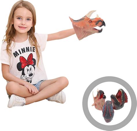 TOYANDONA Hand Puppets for Kids, Rubber Dinosaur India | Ubuy