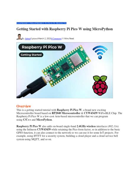 Image result for Tutorial Raspberry Pi Pico Python