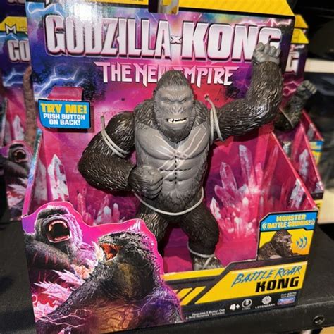 Playmates toys Godzilla X Kong The New Empire Battle Roar Kong 2024 ...
