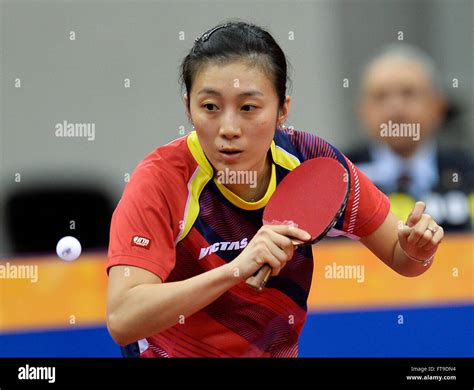 Doha, Qatar. 26th Mar, 2016. Han Ying of Germany competes during the ...