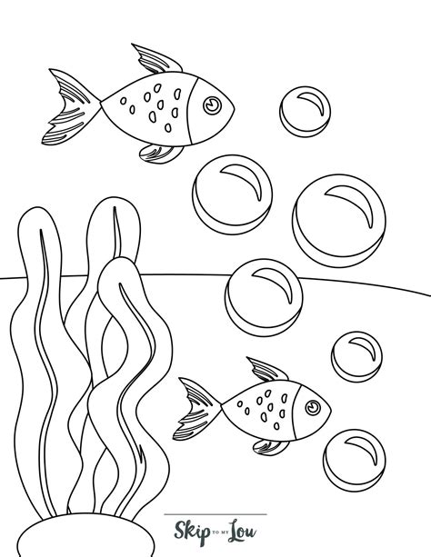 Free Printable Fish Coloring Pages | Skip To My Lou