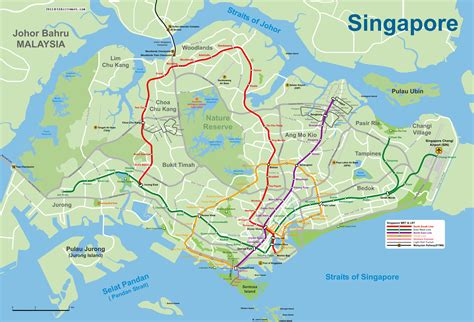 Maps of Singapore | Detailed map of Singapore in English | Tourist map of Singapore | Road map ...