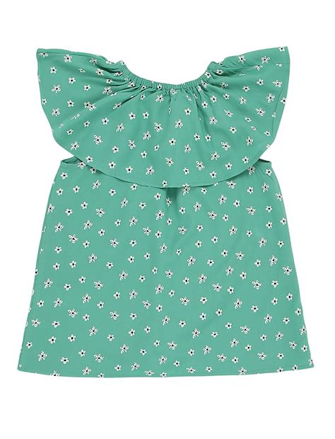 Buy Pure Viscose Floral Round Neck Top at Marks & Spencer