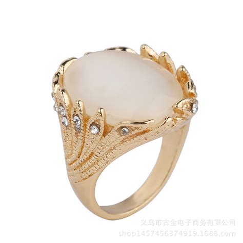 爆款热销欧美复古戒指镶钻猫眼石饰品做旧工艺外贸原单-阿里巴巴