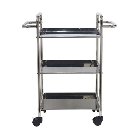 Kitchen Cart 3-Tier Revolving Multipurpose Kitchen Cart with Wheels ...