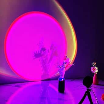 Buy Sunset Projection Lamp, 16 Colors Changing RGB Video Light with ...