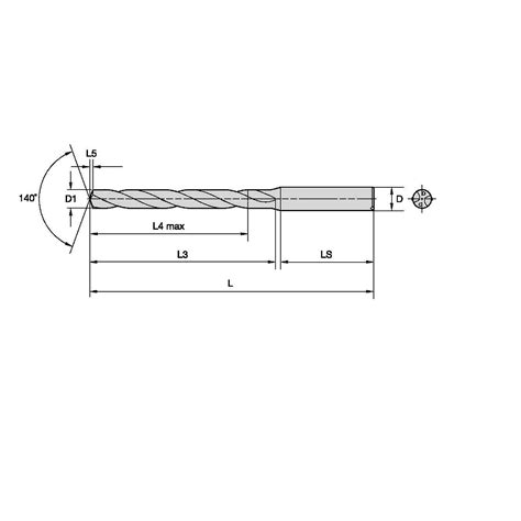 Buy Kennametal Go Drill 124mm B042A14000CPG Online - Technocart