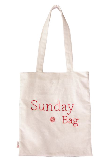 Sunday Cotton Tote Bag