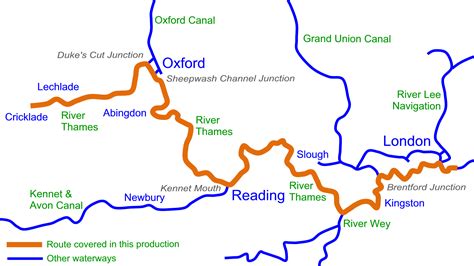 River Thames (All) Map for Download - Waterway Routes