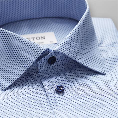 Light Blue Dot Shirt - 15.5 / Blue | Mens shirt dress, Shirt casual ...