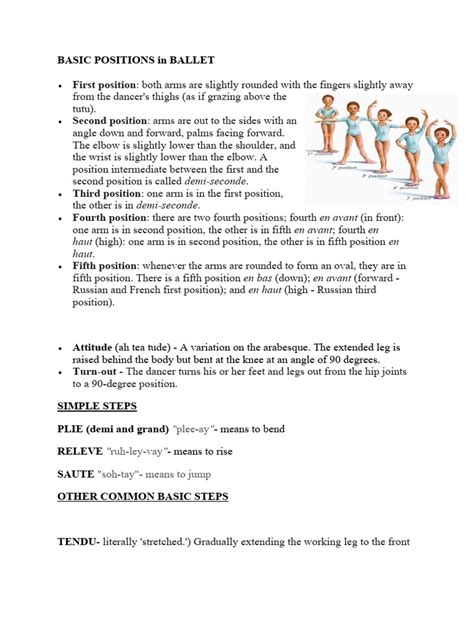 Image result for Ballet Tutorial Basic Positions