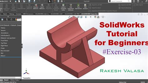 How to Use SolidWorks Basic Tutorial 的图像结果