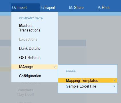 Manual Entry of Excel Data into TallyPrime