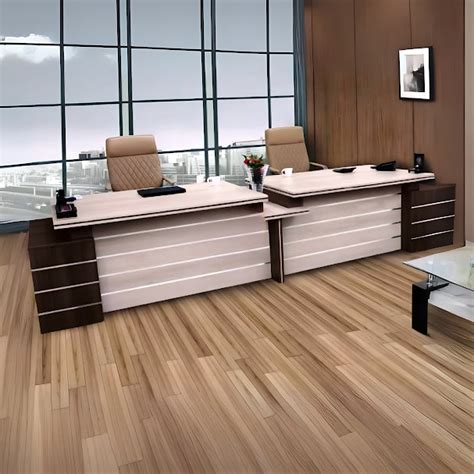 Partner Director Desk with Double Seating, Integrated Side Storage, Dr ...