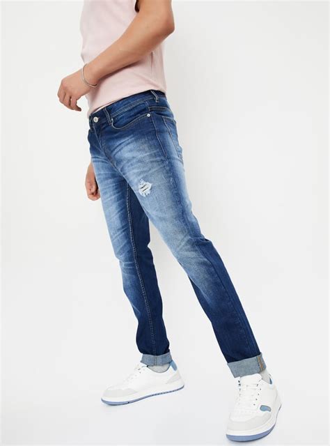 Buy Men Distressed Skinny Fit Jeans Online at just Rs. 1299.0 ...