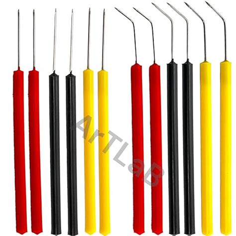 ArtLab-Pack of 12 Lab Dissecting Dissection Teasing Needle Straight ...