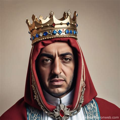 King Hassan 2 in English Crown | Stable Diffusion Online