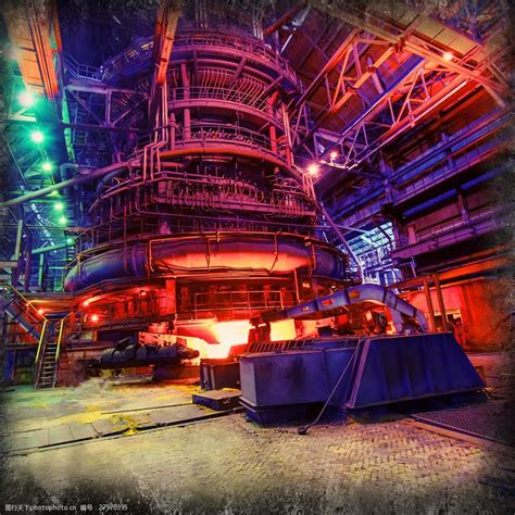 钢铁厂熔炉图片图片-图行天下素材网
