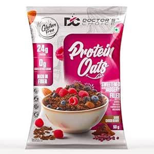 DC DOCTORS CHOICE Oats, High Protein Oats Flake, 24g Pure Protein ...