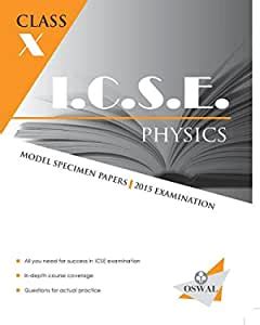 Amazon.in: Buy ICSE PHYSICS MODEL SPECIMEN PAPERS Book Online at Low ...