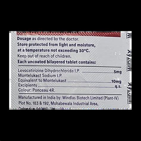 XYZAL M TABLET 15'S Price, Uses, Side Effects & Substitutes | Medkart