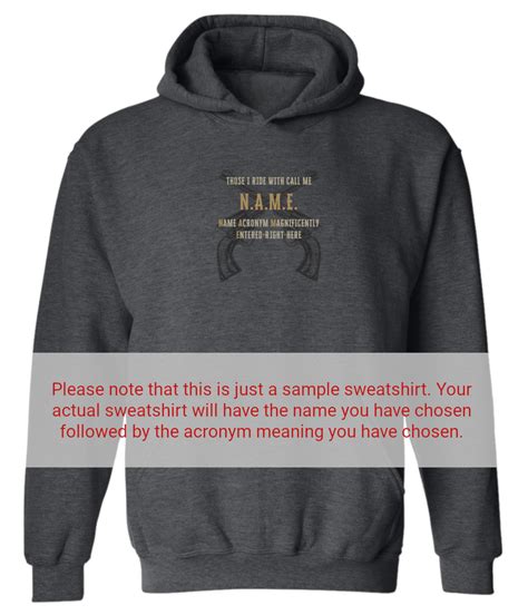 Cowboy Hoodie for Daddy | Meaning of Name | Cool Western Name Acronym Hoodie | Gifts for Daddy ...