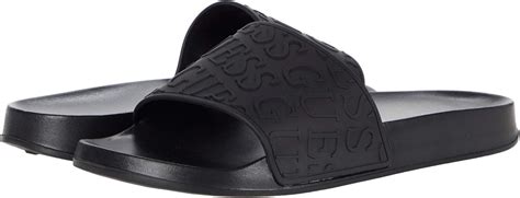 GUESS Factory Shocker Logo Pool Slide Sandals India | Ubuy