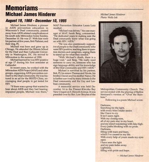 Michael Hinderer-- Bio- People in the History of Gay & Lesbian Life ...