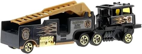 Buy Hot Wheels Track Trucks, Firehouse Fueler Racing Rig 1:64 Scale ...