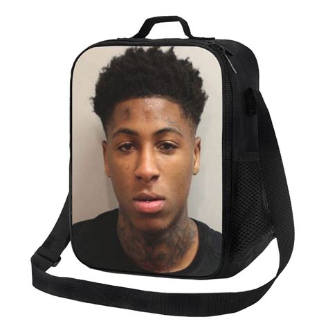 Kids Lunch Bag NBA YoungBoy Mugshot Insulated Tote Box for Girls Boys ...