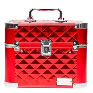 Adson Professional Aluminium Beauty Makeup Cosmetic Metal Vanity Case ...