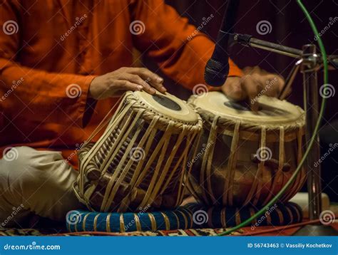 Tabla - an Indian Musical Instrument Stock Image - Image of fingers ...