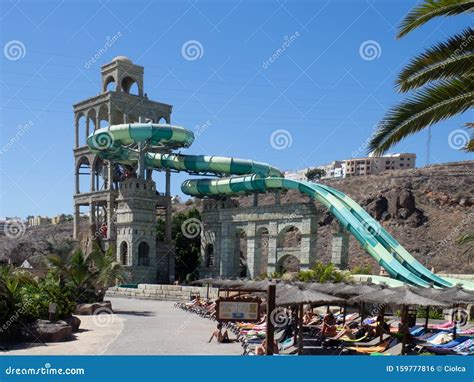 Aqualand Park in Maspalomas, Gran Canaria Editorial Photo - Image of ...