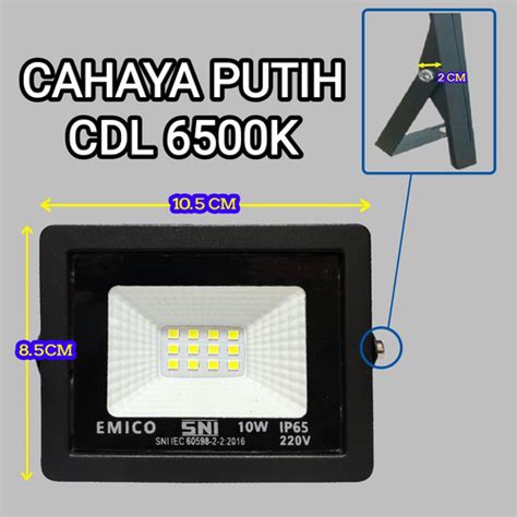 Jual Emico Lampu sorot led 10w led flood light 10 watt led tembak ...