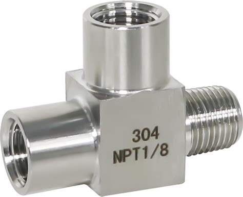 Amazon.com: ini moni 1/8 NPT tee pipe fitting female x female x male 3 ...